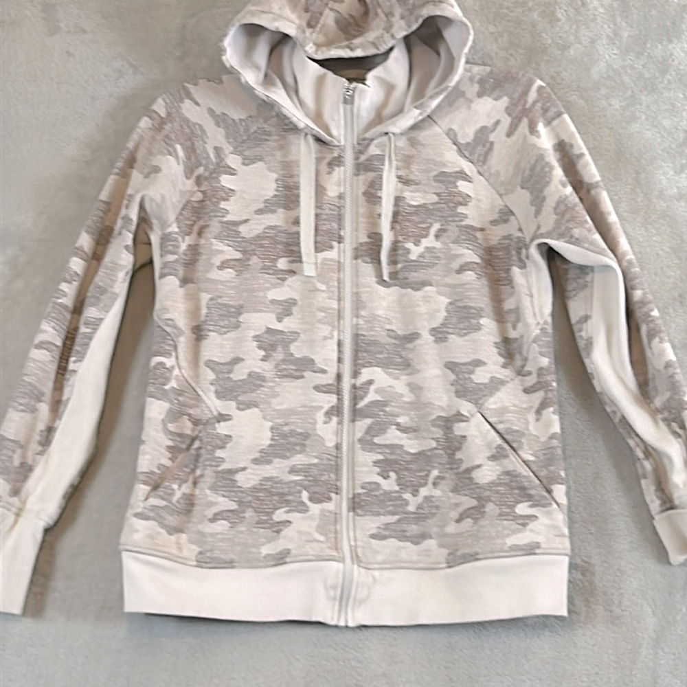 Athleta Triumph Printed Hoodie Jacket sz XL